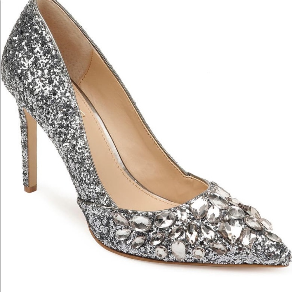 Jewel Badgley Mischka Ulyana Crystal Glitter Pump